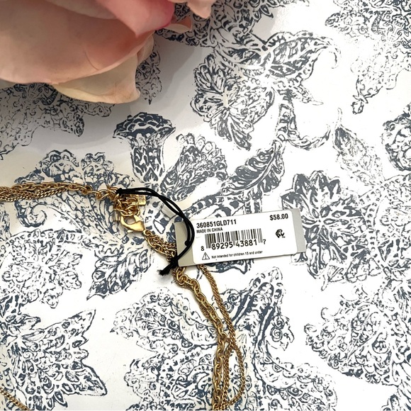 NWT Free People x Robert Lee Morris SoHo Fringe Feather Layered Necklace - Picture 5 of 13